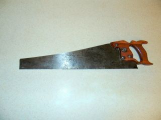 Vintage Disston No.  D - 8 Crosscut 20 " Panel Hand Saw - 10 Ppi - Inv314