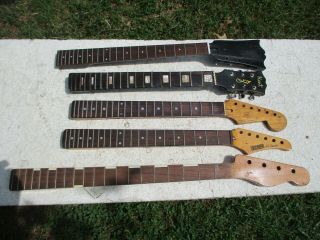 (5) Vintage Guitar Necks With Issues,  Projects,