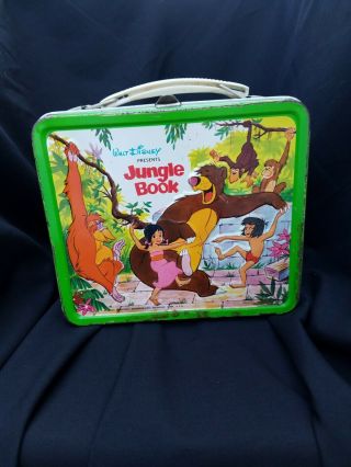 Vintage 1966 Walt Disney Jungle Book Lunchbox No Thermos C - 7