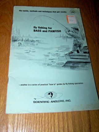 Vintage Fly Fishing For Bass And Panfish Booklet - 1971