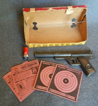 Vintage Daisy Targeteer No.  118 Target Special W/ Paper & Tin Targets