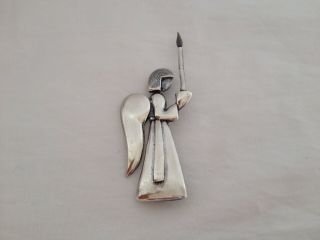 Vintage Los Castillo Taxco Sterling Silver Angel Pin/brooch