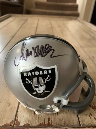 Marcus Allen Autographed/signed Mini Helmet Los Angeles Raiders La Las Vegas