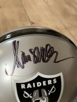 Marcus Allen Autographed/Signed Mini Helmet Los Angeles Raiders LA Las Vegas 2