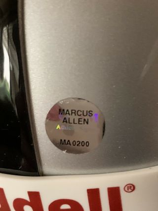 Marcus Allen Autographed/Signed Mini Helmet Los Angeles Raiders LA Las Vegas 3