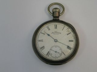 Vintage Waltham Pocket Watch Coin Silver Case 11 Jewel 14 Size 50mm 1888