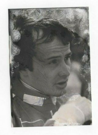 Gilles Villeneuve Signed Photo.