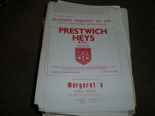 Vintage Prestwich Heys V Chorley 1st March 1975 Cheshire County League