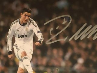 Cristiano Ronaldo Autographed 8x10 Photo with G/A - Real Madrid 3