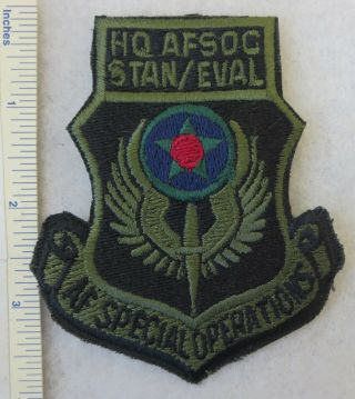 Us Air Force Special Operations Patch Stan / Eval Subdued Vintage Usaf