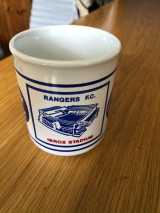 Vintage Retro Football Mug Cup Rangers F.  C