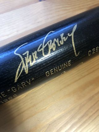 Steve Garvey Autographed/signed Louisville Slugger Black Baseball Bat