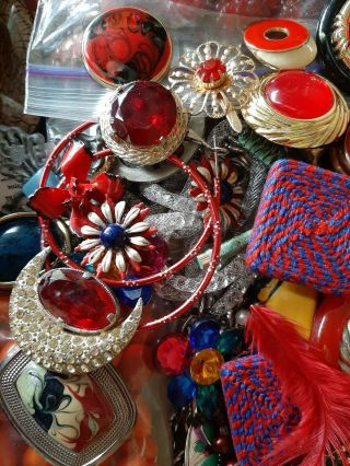 Huge 13,  Lbs.  Of Junk Drawer Jewelry - Vintage To Now