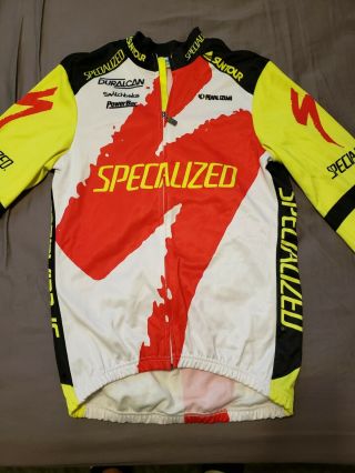 Vintage Pearl Izumi Specialized Long - Sleeved Jersey Size M