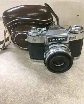 Vintage Zeiss Ikon Contafles Germany Slr Camera/extra Lens Pro Tessar 1:4 115 Mm