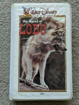 Disney The Legend Of Lobo • Vintage Walt Disney White Clamshell Vhs