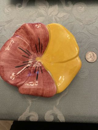 Vintage Large Stangl Flower Ceramic Usa Dish Made In Nj