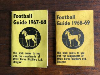 Vintage 1960’s Pocket Scottish Football Guides (white Horse Whisky Distillers)
