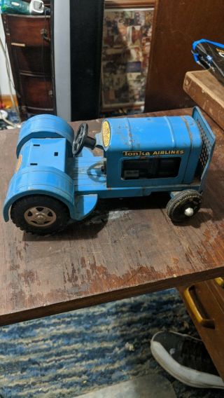 Tonka Airlines In Blue Tow Truck Vintage Toy Tonka Toys Usa