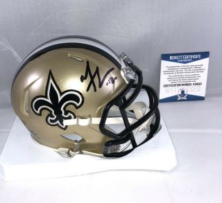 Michael Thomas Signed Orleans Saints Mini Helmet Beckett Bas