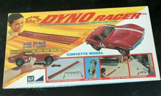 MPC 4000 DYNO RACER TRACK w/ Red CORVETTE Vintage Set from 1960s - 2