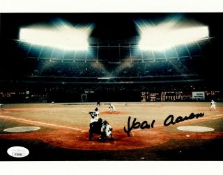 Hank Aaron Atlanta Braves Signed 8x10 715 Home Run Photo Jsa Authenticated