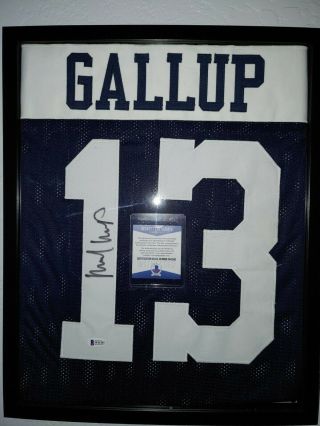 Dallas Cowboys Michael Gallup Signed And Framed Custom Jersey With Beckett
