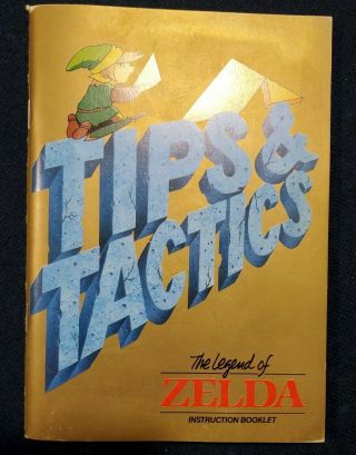 Nintendo The Legend Of Zelda Instruction Booklet Tips & Tactics Vintage