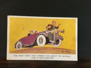 Postcard - P/c - Alun Hughes - Vintage Motor Car - Comic Seaside Humour