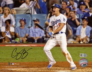 Corey Seager La Dodgers Signed 8 " X 10 " Celebrating Home Run Photo