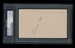 Howie Fox (d.  1955) Signed 3x5 Index Card Autographed Auto Psa Baseball Murdered