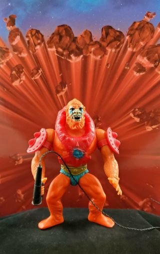 Vintage Beast Man Complete Motu He - Man Figure Beastman Whip