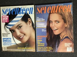 Vintage Seventeen Magazines April And May 1980 Phoebe Cates Diane Lane Covers
