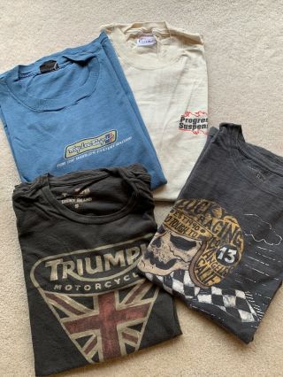 Racing T - Shirts Bundle Of 4 - Collectors Vintage Motorsports,  Lucky Troy Lee