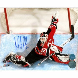 Martin Brodeur Jersey Devils Signed 8x10 Overhead Photo