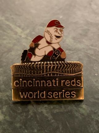 Vintage Cincinnati Reds World Series Press Pin - Ships -