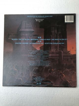Dio - The Last In Line - 1984 US 1st Press 1 - 25100 Rare Vintage Vinyl 3