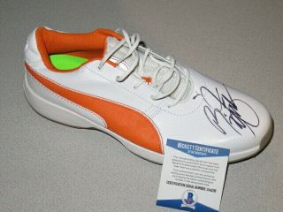 Rickie Fowler Signed Autograph Pga Puma Golf Hat Shoe Cleat Beckett Bas