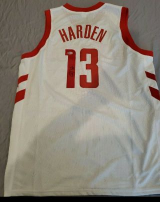 James Harden Autographed Jersey Houston Rockets W/ Beckett C.  O.  A