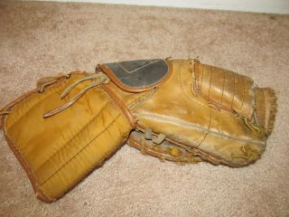 Vintage Vtg Cooper Gm 12 Jr.  Leather Goalie Glove