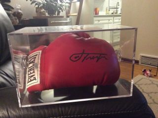 Joe Frazier Signed Auto Everlast Boxing Glove Steiner W/ Case