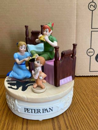 Rare Vintage Disney Musical Memories Limited Edition Peter Pan Music Box
