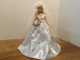 Mattel Barbie Wedding Special Edition Doll 2003 Snowflake Gown