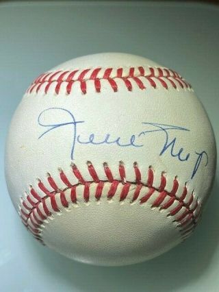 Willie Mays - Autographed Signed Nl Baseball - San Francisco Giants - Beckett Bas