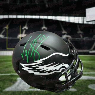 Jeremiah Trotter Philadelphia Eagles Autographed Signed Eclipse Mini - Helmet Jsa