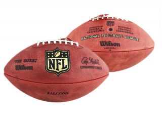 Atlanta Falcons Stamped Authentic Wilson Nfl Game Football
