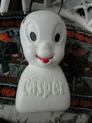 Vintage Casper The Friendly Ghost Halloween Trick Or Treat Plastic Pail