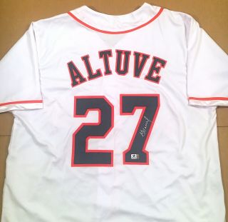 Jose Altuve Houston Astros Autographed Signed Jersey Xl