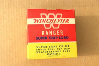 Winchester Ranger Trap Load 12 Gauge Empty Shotgun Shell Box