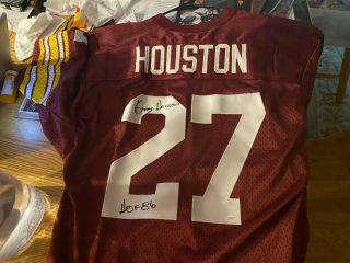 Kenny Houston Hofer Autographed Washington Redskins Jersey Jsa Certified